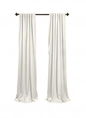 2-Piece Polyester Poplin Backdrop Drape White 96x58inch
