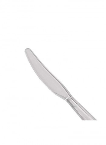 1000-Piece Disposable Knife Clear 7.6inch