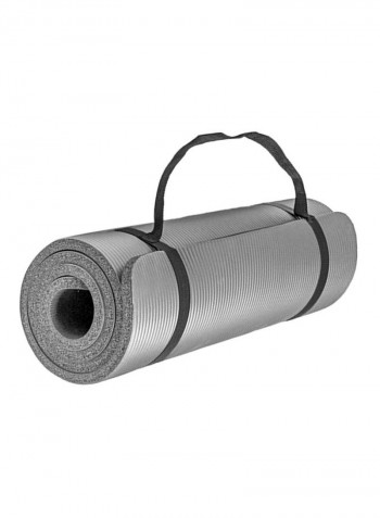 Long High Density Exercise Yoga Mat With Carrying Strap 24 inch