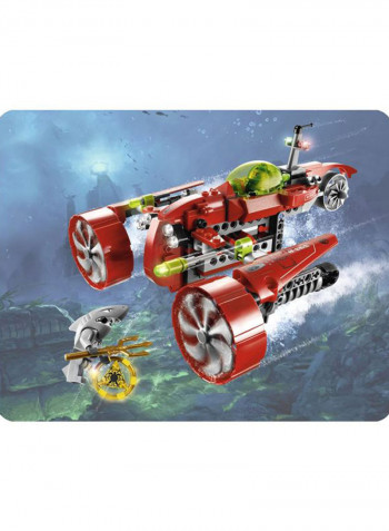 197-Piece Atlantis Typhoon Turbo Sub Building Set 8060 28.2 x 6.4 x 26.2cm