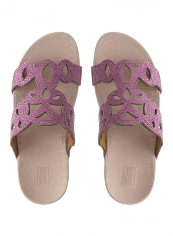 Elora Crystal Slides Heather Pink