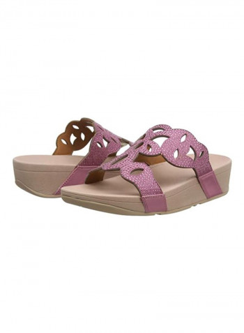 Elora Crystal Slides Heather Pink
