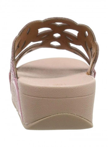 Elora Crystal Slides Heather Pink