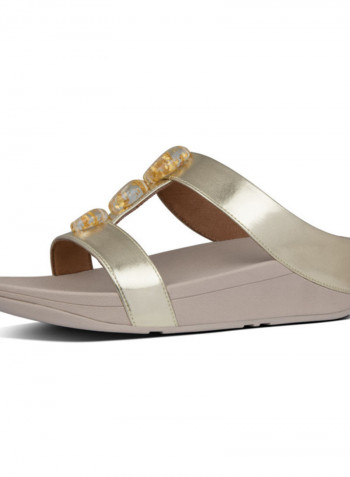 Slip-On Comfortable Sildes Gold
