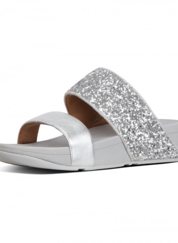 Slip-On Comfortable Sildes Silver