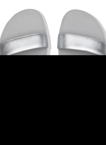 Slip-On Comfortable Sildes Silver
