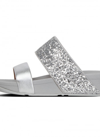 Slip-On Comfortable Sildes Silver