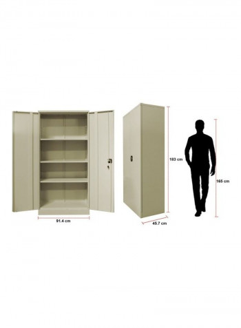 Steel Cupboard for Office Beige