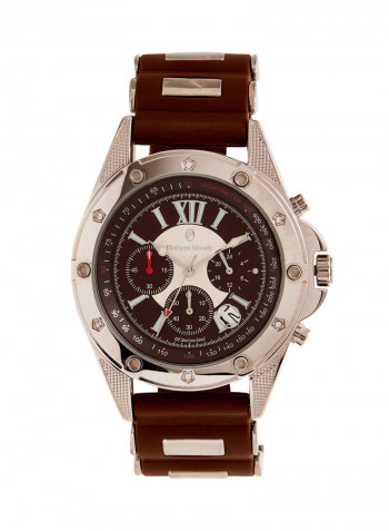 Men's Water Resistant Leather Analog Wrist Watch LC0941WOO