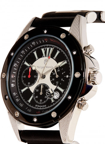 Men's Water Resistant Leather Analog Wrist Watch LC0991WBB