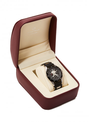 Men's Water Resistant Leather Analog Wrist Watch LC0991WBB