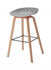 Polypropylene Office Chair Grey/Beige 47x45x82centimeter
