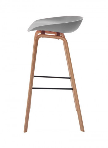 Polypropylene Office Chair Grey/Beige 47x45x82centimeter