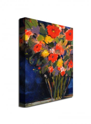 Blue Wall Wall Art Multicolour 18 x 24inch
