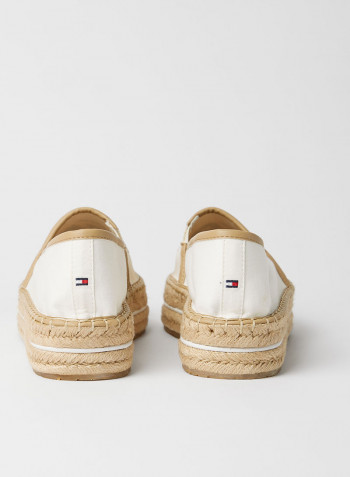 Gradient Platform Espadrilles Ecru