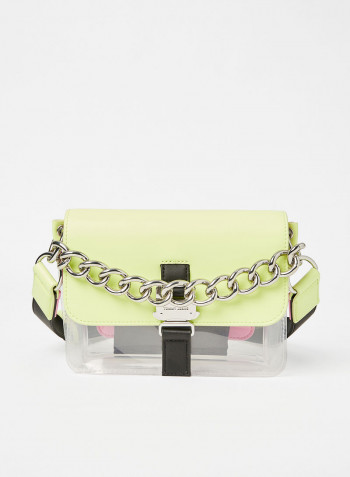 Item Flap Crossbody Bag Faded Lime
