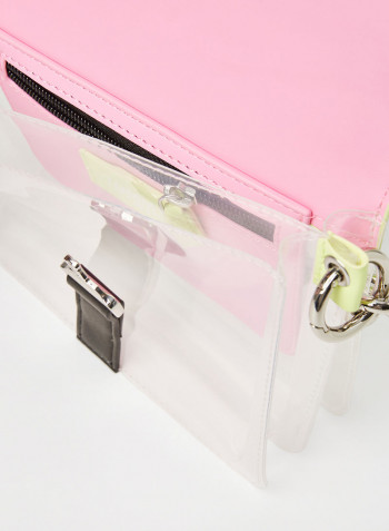 Item Flap Crossbody Bag Faded Lime