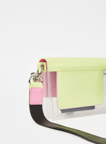 Item Flap Crossbody Bag Faded Lime