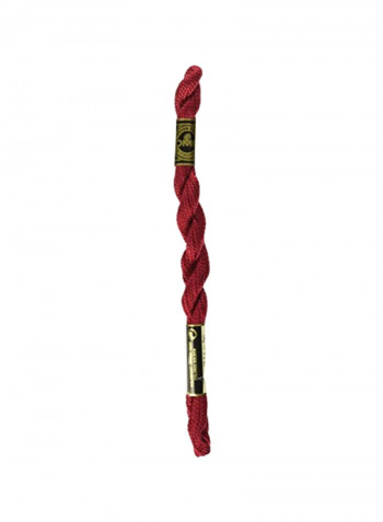 Pearl Cotton Thread Red 16yard