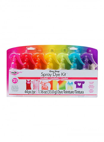 One-Step Spray Dye Kit Multicolour