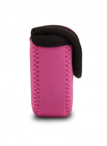 Protective Camera Case With Strap For Sony Cybershot Pink/Black