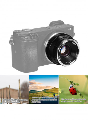 35mm F1.6 Manual Focus Lens For Sony Black