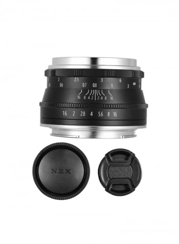 35mm F1.6 Manual Focus Lens For Sony Black