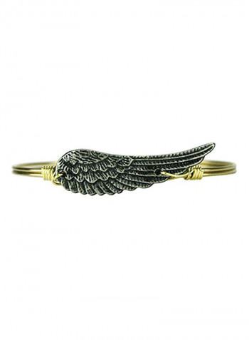 Angel Wing Brass Bangle