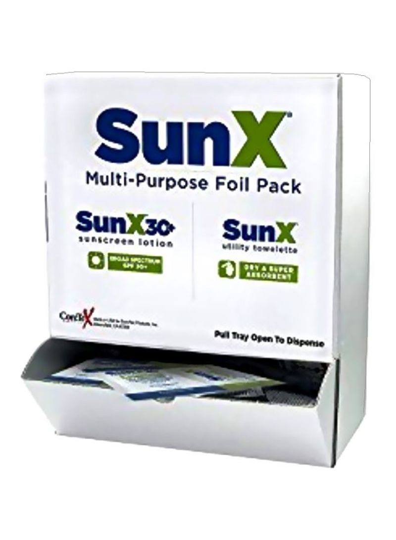 50-Piece Sunscreen Lotion Pouch Set
