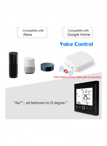 Smart Thermostat Black