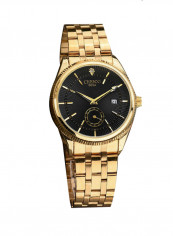 Men's Quartz Date Display Stainless Steel Analog Watch NNSB03708352