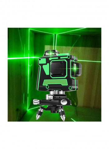 12 Lines 3D Self-Leveling 360 Laser Beam Line Black/Green