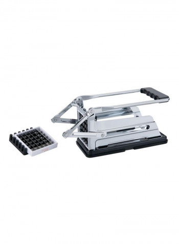 2-Blade Potato Chipper Silver/Black 20cm