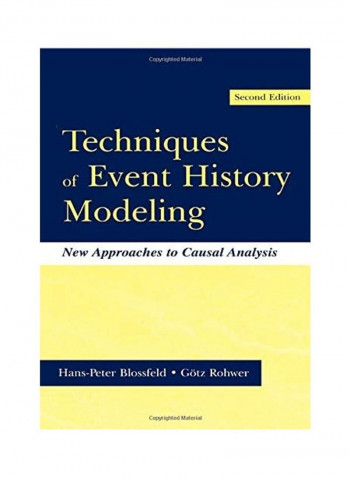 Techniques Of Event History Modeling Paperback English by Hans-Peter Blossfeld