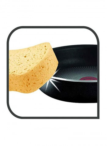 Tempo Flame Casserole With Lid Red/Black/Silver 26cm