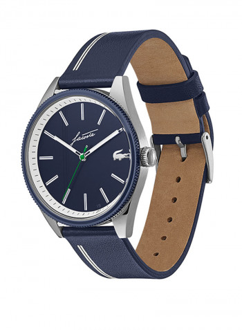 Men's Leather Analog Wrist Watch 2011051