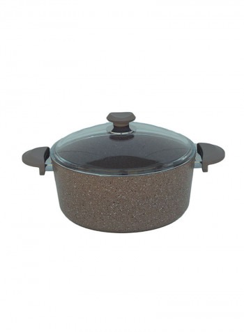 Refurbished - 9-Piece Granite Cookware Set Brown