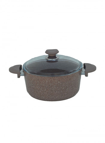 Refurbished - 9-Piece Granite Cookware Set Brown