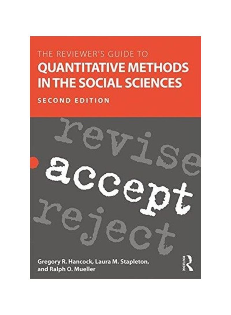 The Reviewer's Guide To Quantitative Methods In The Social Sciences Paperback 2