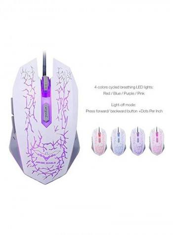 Backlit Wired Gaming Keyboard Mouse Combo With Laptop Cooling Pad