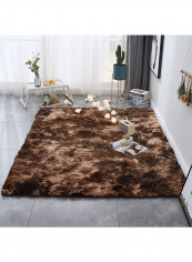 Modern Simple Style Plush Floor Area Rug Brown 120x190centimeter
