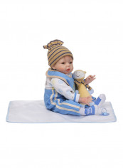 Reborn Baby Doll With Plush Toy 22inch