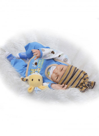 Reborn Baby Doll With Plush Toy 22inch