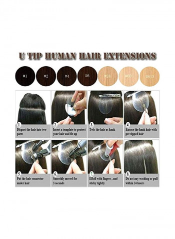 Long Straight Hair Extensions Golden Brown/Bleach Blonde 18inch