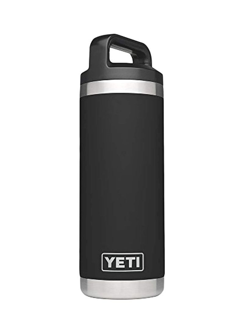 Vacuum Insulated Water Bottle Black/White 18ounce