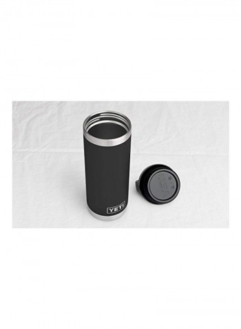 Vacuum Insulated Water Bottle Black/White 18ounce