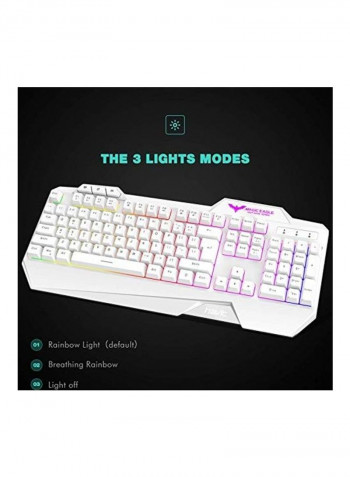 Gaming Keyboard With Mouse And Cooling Fan