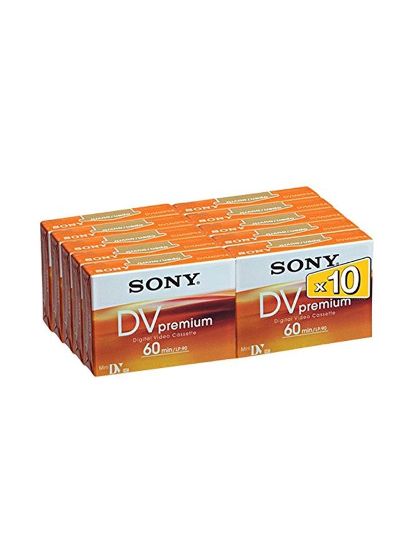 Pack Of 10 DVD B0007A57K6 Orange/White
