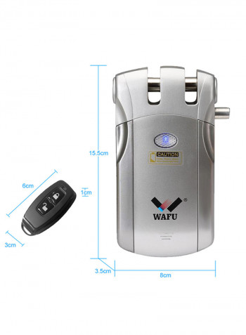 HF-018W WiFi Smart Electronic Smart Door Lock With 2 Remote Control Silver