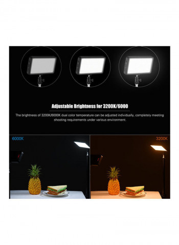 Andoer LED Video Light Kit Black